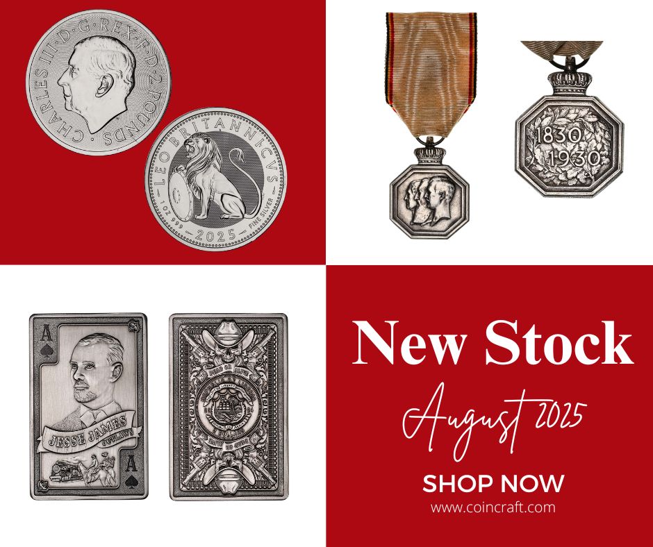 New Stock August 2025 - Coincraft